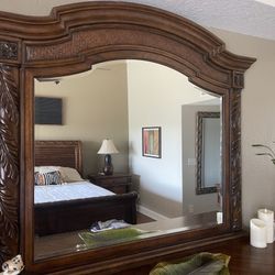 Dresser Mirror. 4 1/2’ At Widest Area and 3.7’ Tall
