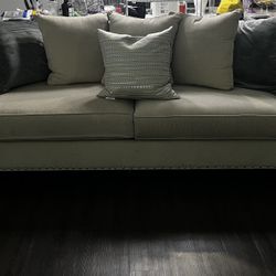 Tan Chenille Sofa