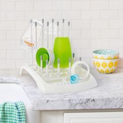 Munchkin Fold Baby Bottle Countertop Drying Rack, Grey