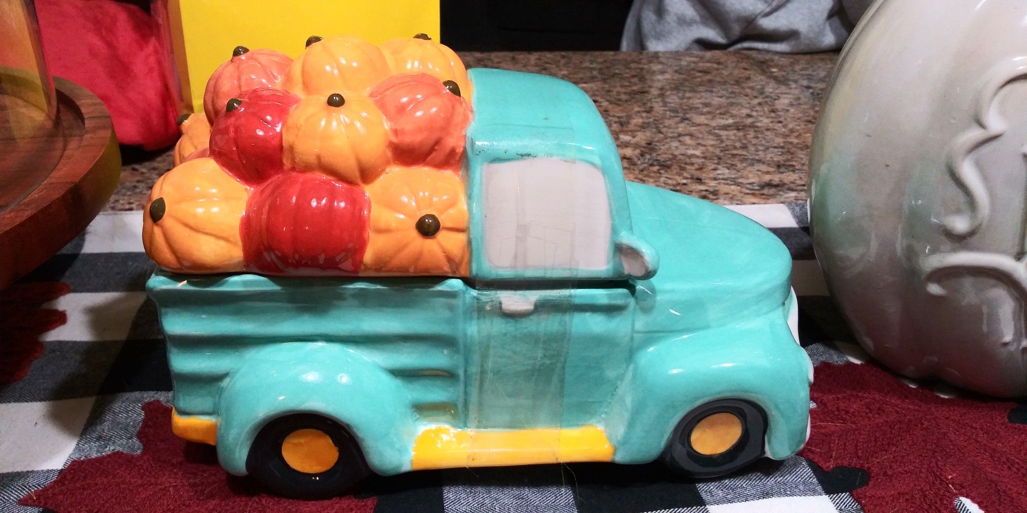 Pumpkin Truck Cookie Jar