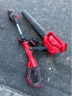 Craftsman’s blower and weed eater