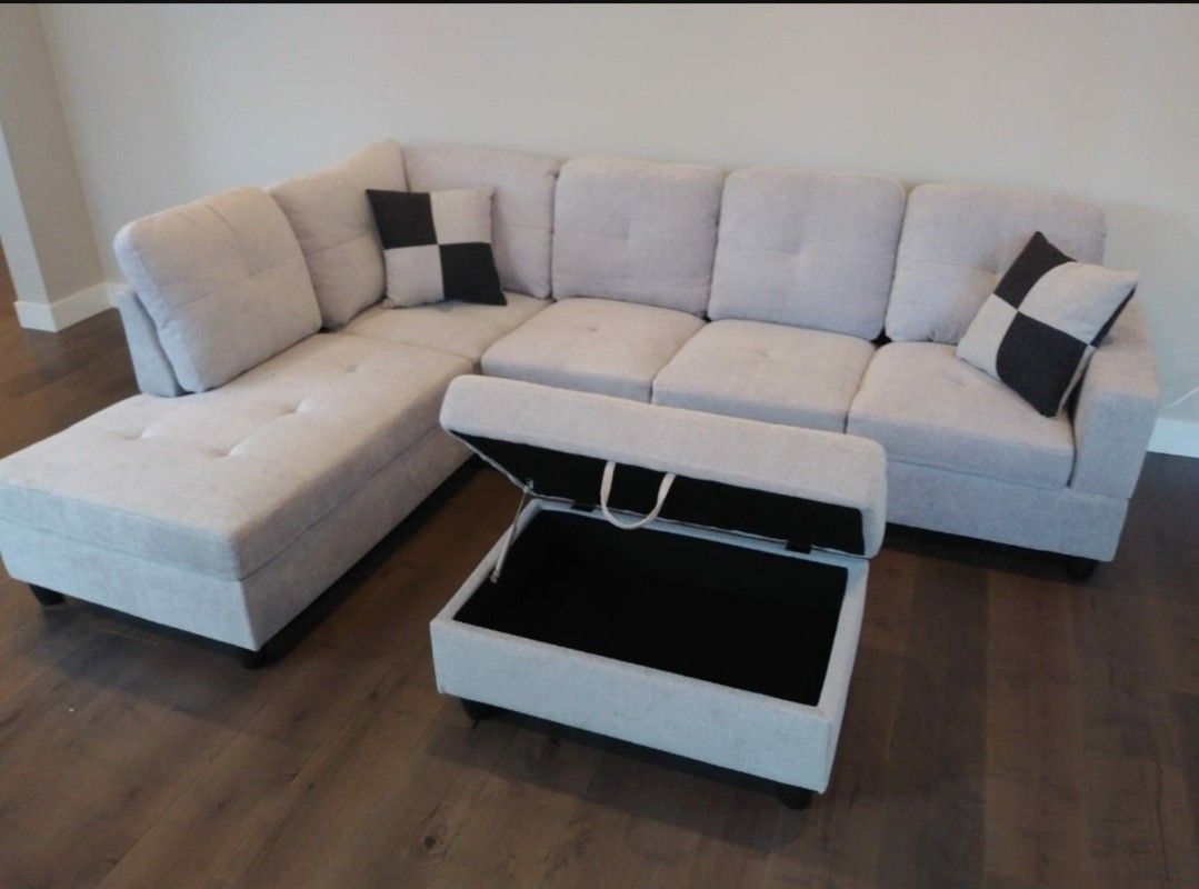 Sectional And Ottoman 