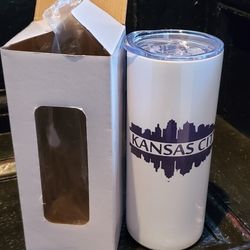 Kansas City Tumbler With Metal Straw