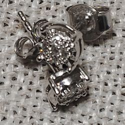 Diamond Silver Earrings 