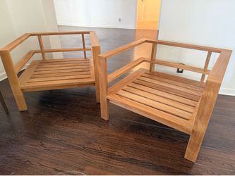 Pair of Williams Sonoma Ojai Outdoor Club Chairs