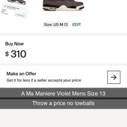 A Ma Maniere Violet 4s
