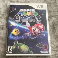 Super Mario Galaxy Nintendo Wii Tested CIB Complete w/ Manual &amp; Inserts 