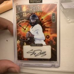 Sheduer Sanders 1/1 Rookie Card  *AUTOGRAPHED*