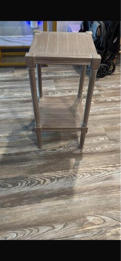 Wood side table