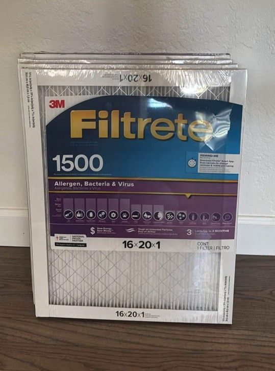 16x20x1 A/C Filters New