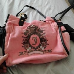 Juicy Couture Pink Velvet Bag