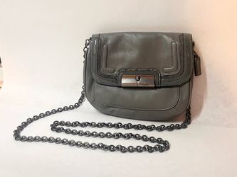 Coach Gray Leather Crossbody Bag