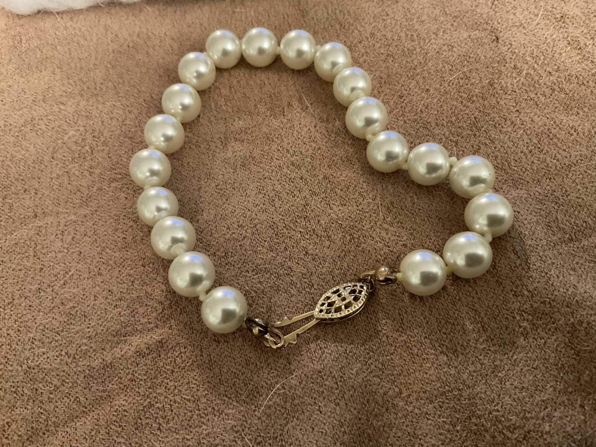 925 Pearl Bracelet