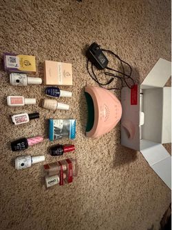 UV LED nail lamp and gel nail polishes