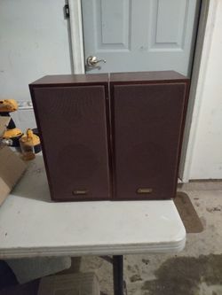 2 Of Teac Speakers High 15 Inch/ Wide 8 Inch/Deep 7 Inch