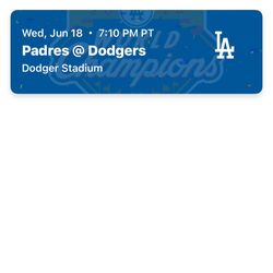 Dodgers Vs Padres 6/18