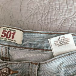 Levi's Original 501 Straight Leg Button Fly 34x30