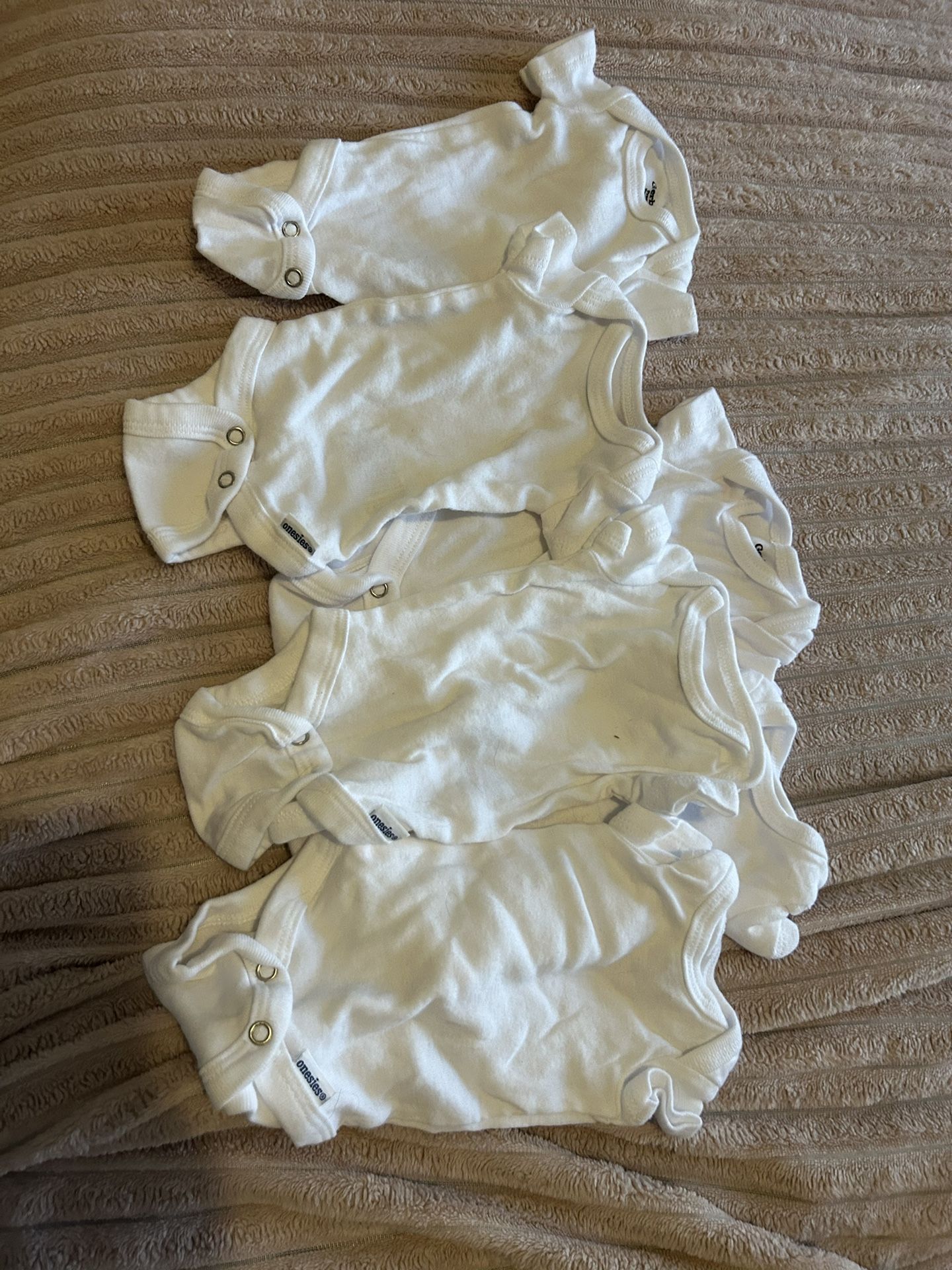 Gerber Preemie Baby 6-Pack Solid Onesies Bodysuits