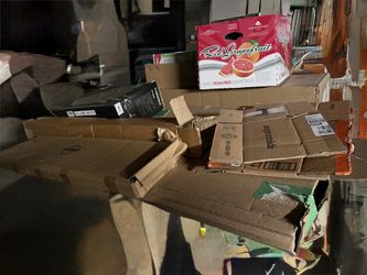 Various sizes and shapes of cardboard boxes, 