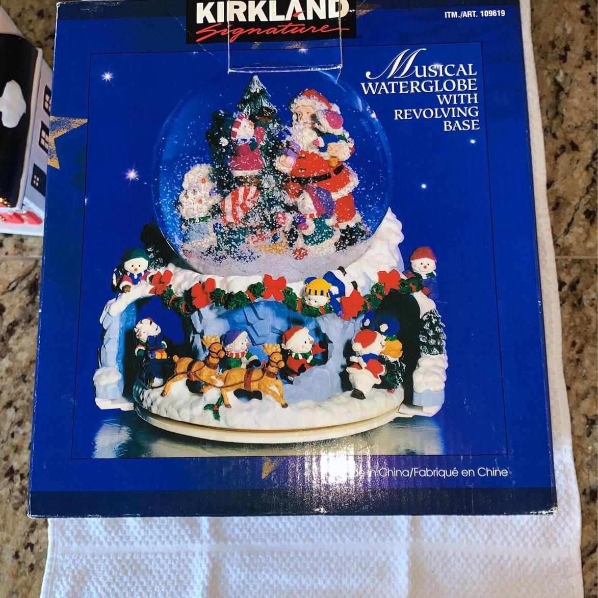 Christmas Musical Water Globe With Revolving Base