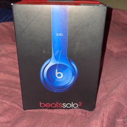 Blue Beats Solo 2 Wired. Brand New With Case And Og Box