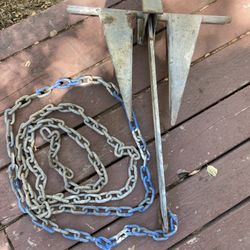 Boat Anchor With Chain 
