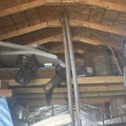 All Contents Of Shed Antiques, French Doors & More