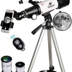 Gskyer Telescope, 70mm Aperture 400m m AZ Mount Astronomical Refracting Telescope for Kids Beginners - Travel Telescope wTelescope Used With Carry Bag