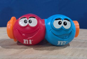 Vintage M&M's Burger King Toy Noise Maker 3.5" long