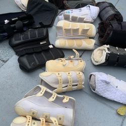 Horse Riding boots And Saddle Pads 