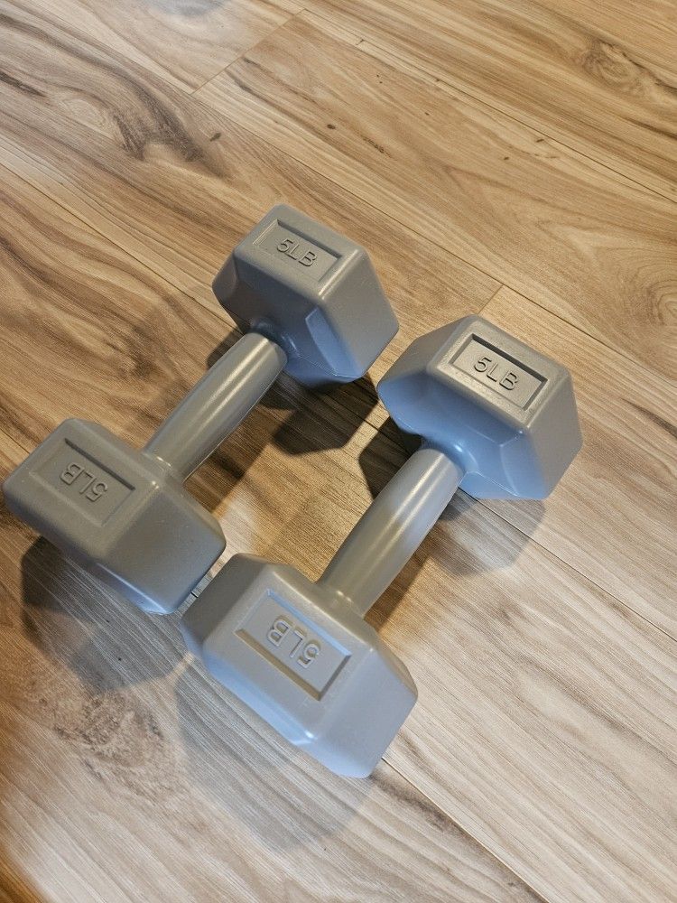 1 Set Of 5 Lbs Dumbbells Like New
