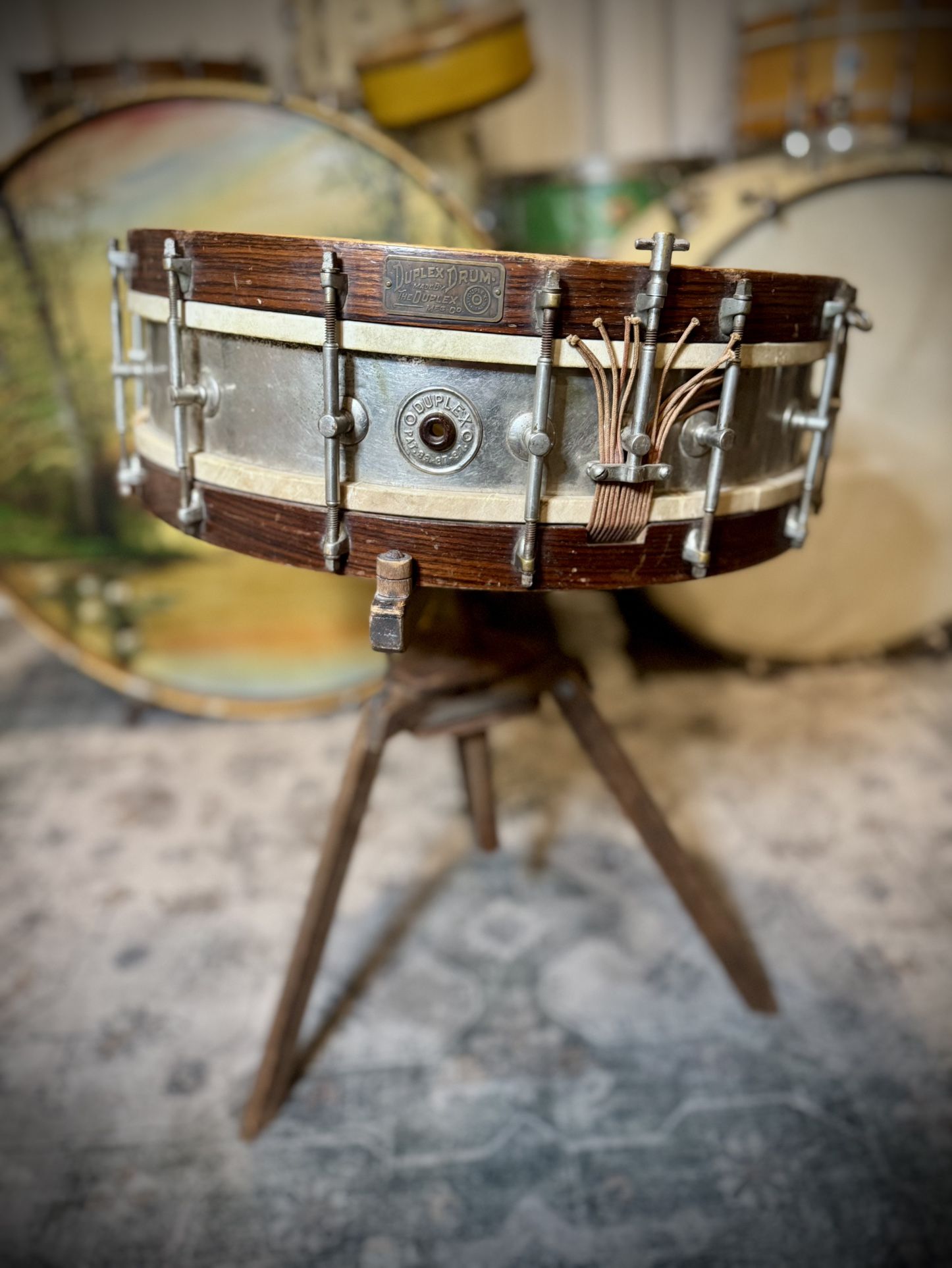 Late 1800s-Early 1900s Duplex Snare Drum - 4.5x15