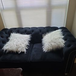 Black Velvet Couches 