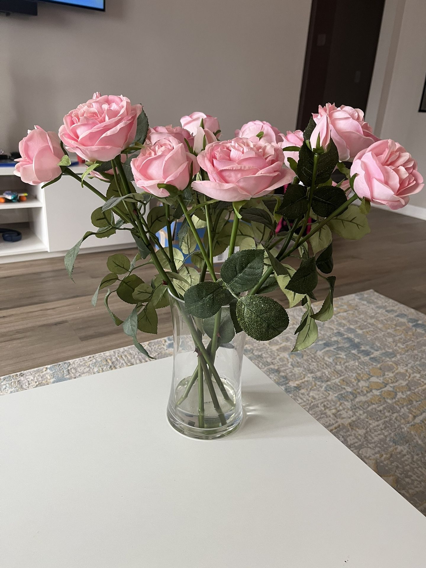 Pink Flowers With vase