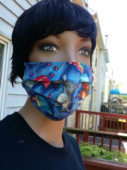 Raining Cats and Dogs Face mask