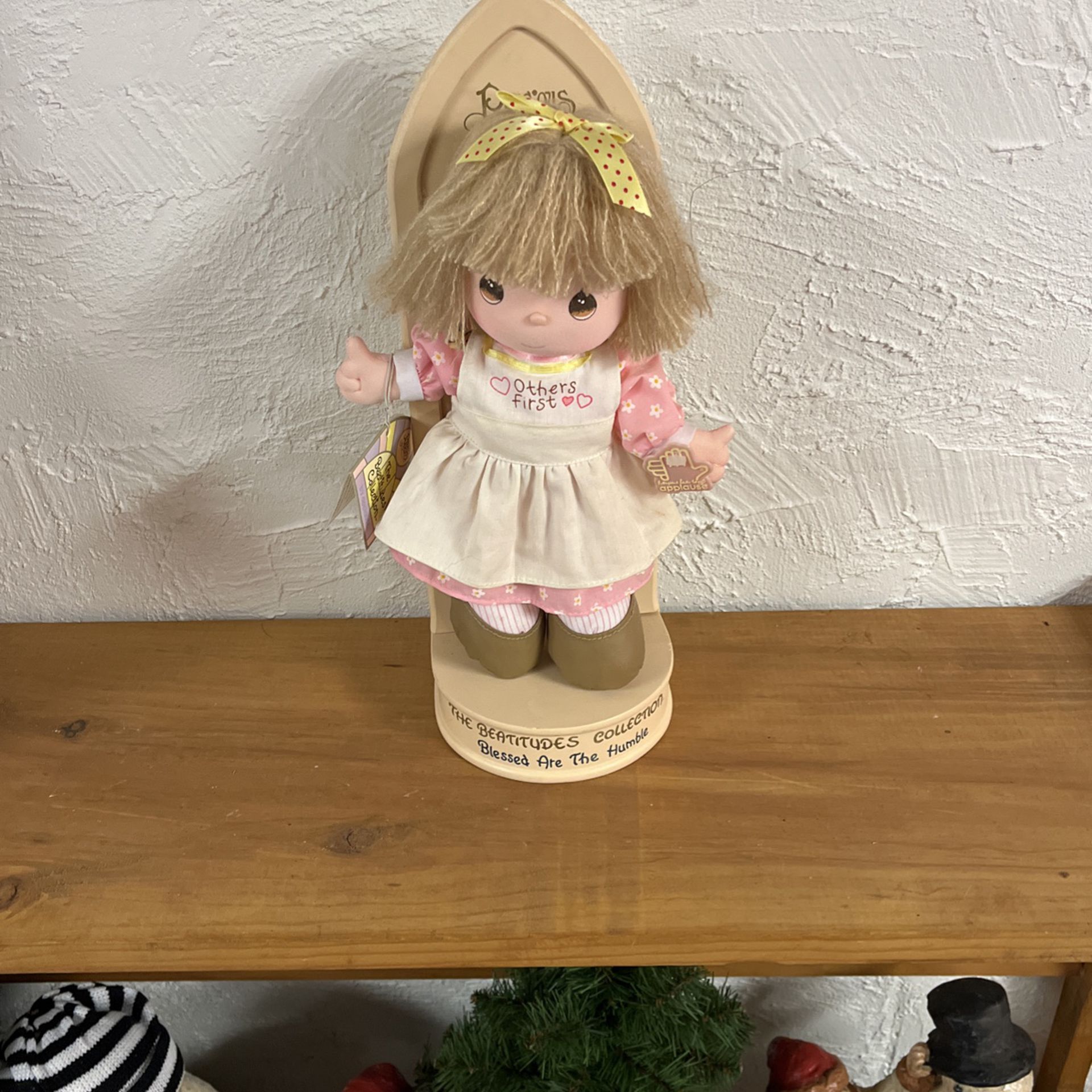 Precious Moments The Beatitudes Collection Doll On Stand With Tags