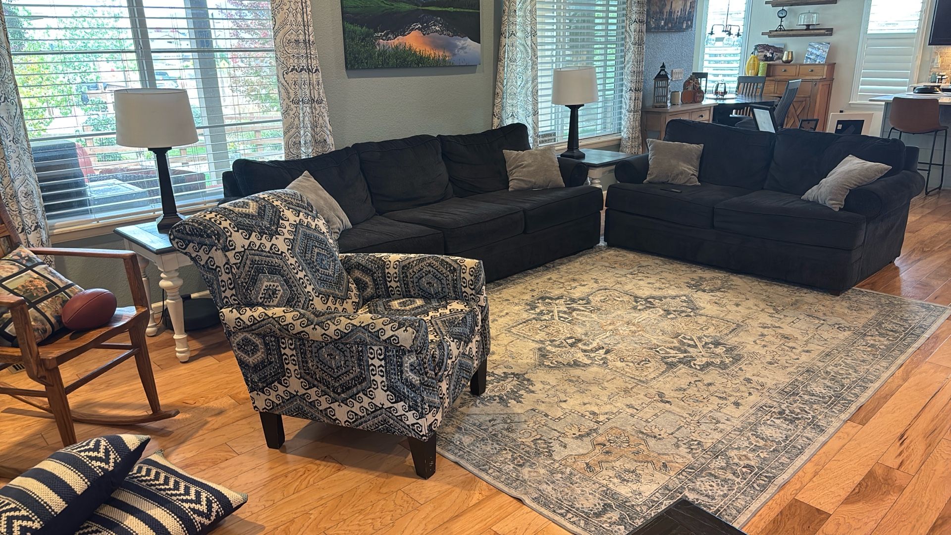 Sofa, Loveseat & Chair