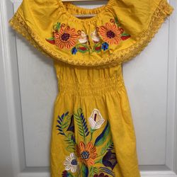 Handmade Size 4/5 Mexican embroidered sundress