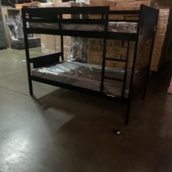 Twin over twin bunk bed. White or espresso. Assembly required. Assembly not included. Taxes included. Free delivery.  Bunk Bed only without Assembly-$