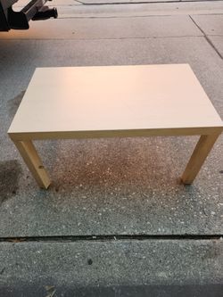 White Top Wood Coffee Table