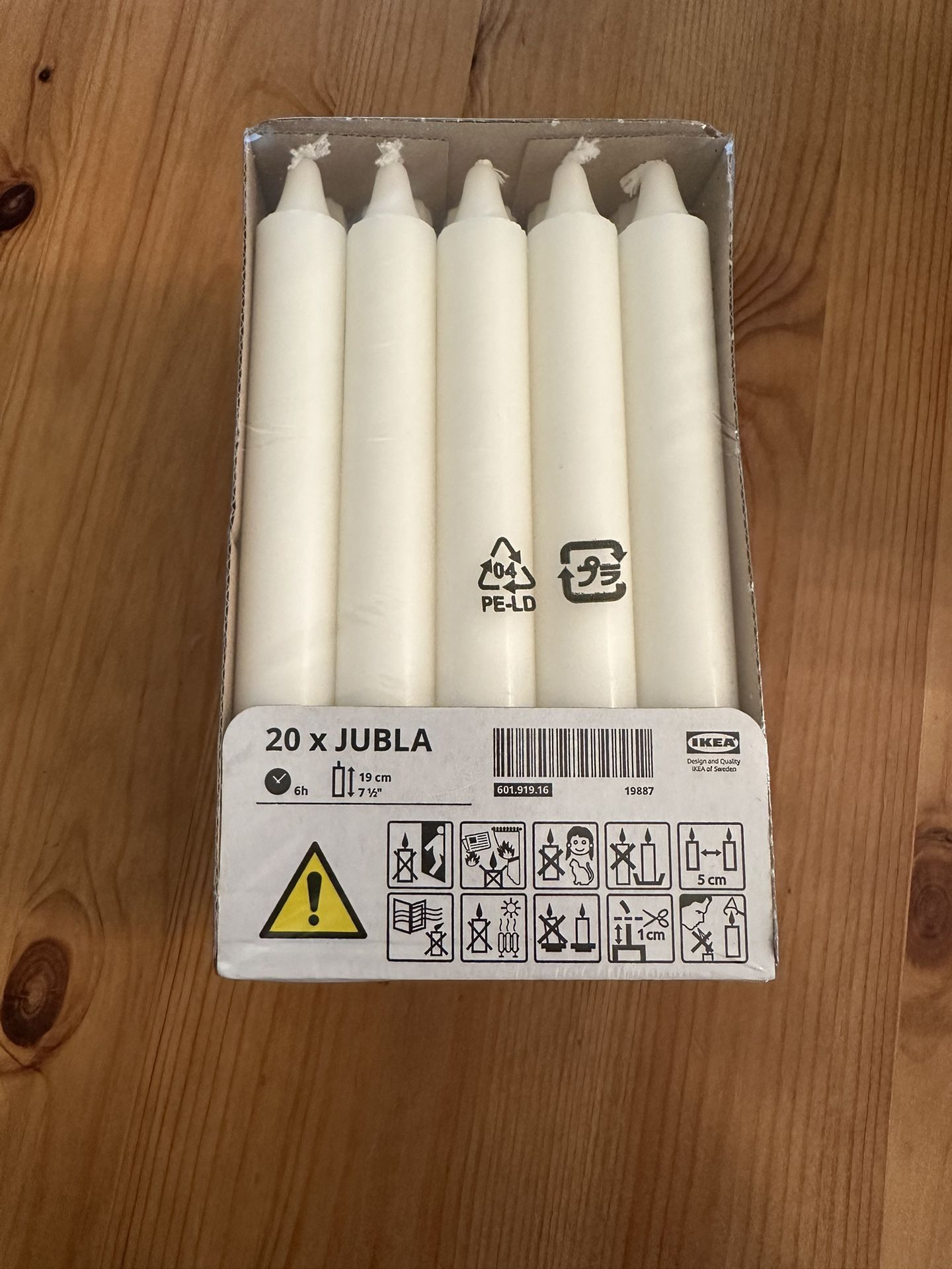 Candlesticks 7.5” White IKEA