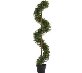 StyleWell 4 ft. Indoor Artificial Murraya Spiral Tree in Black Pot – Brand New