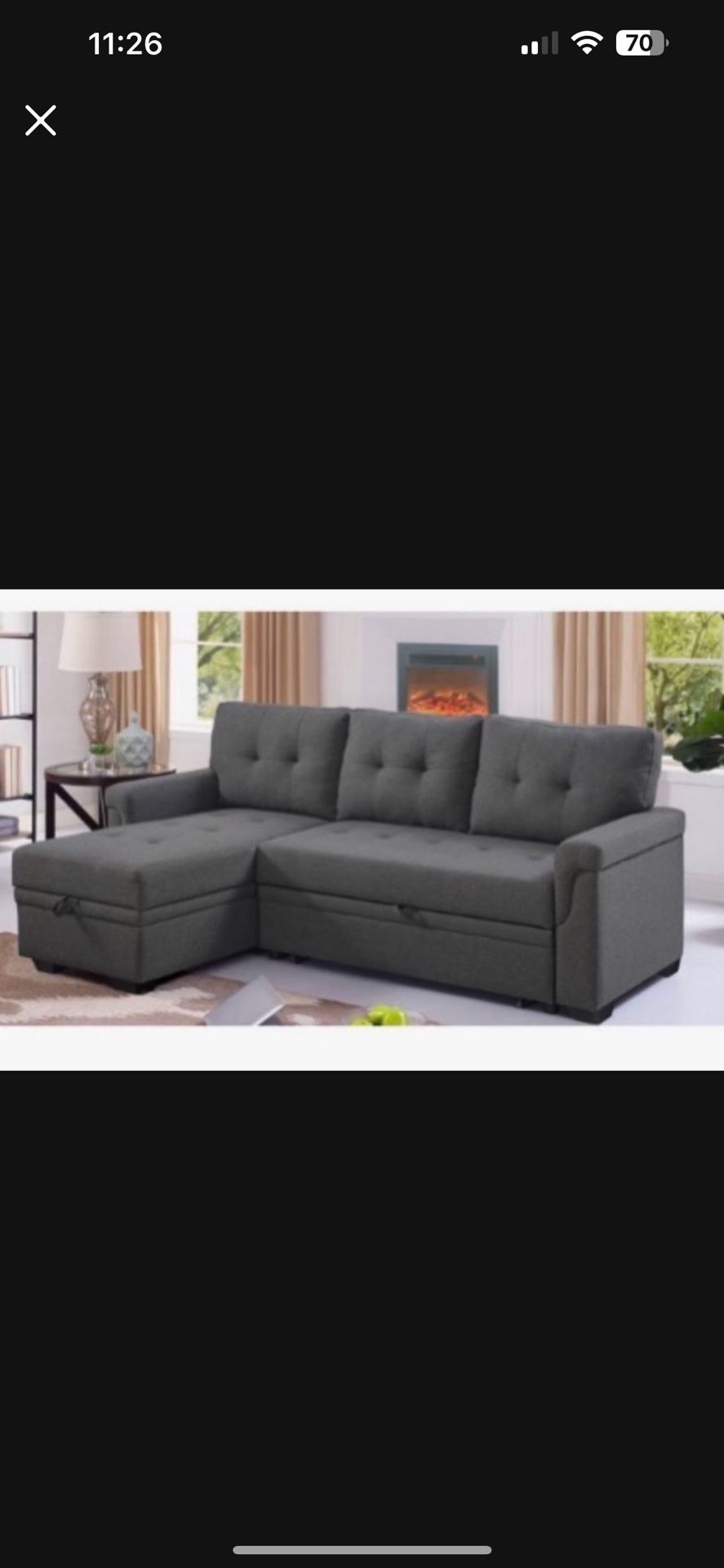 Three Piece Sectional With Chase - Pick Up In West Sac