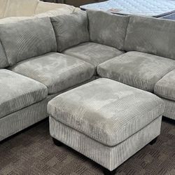 Brand New Living Room Set/ Sectional Sofa Couch With Ottoman (same Day Deliver/pick Up) 