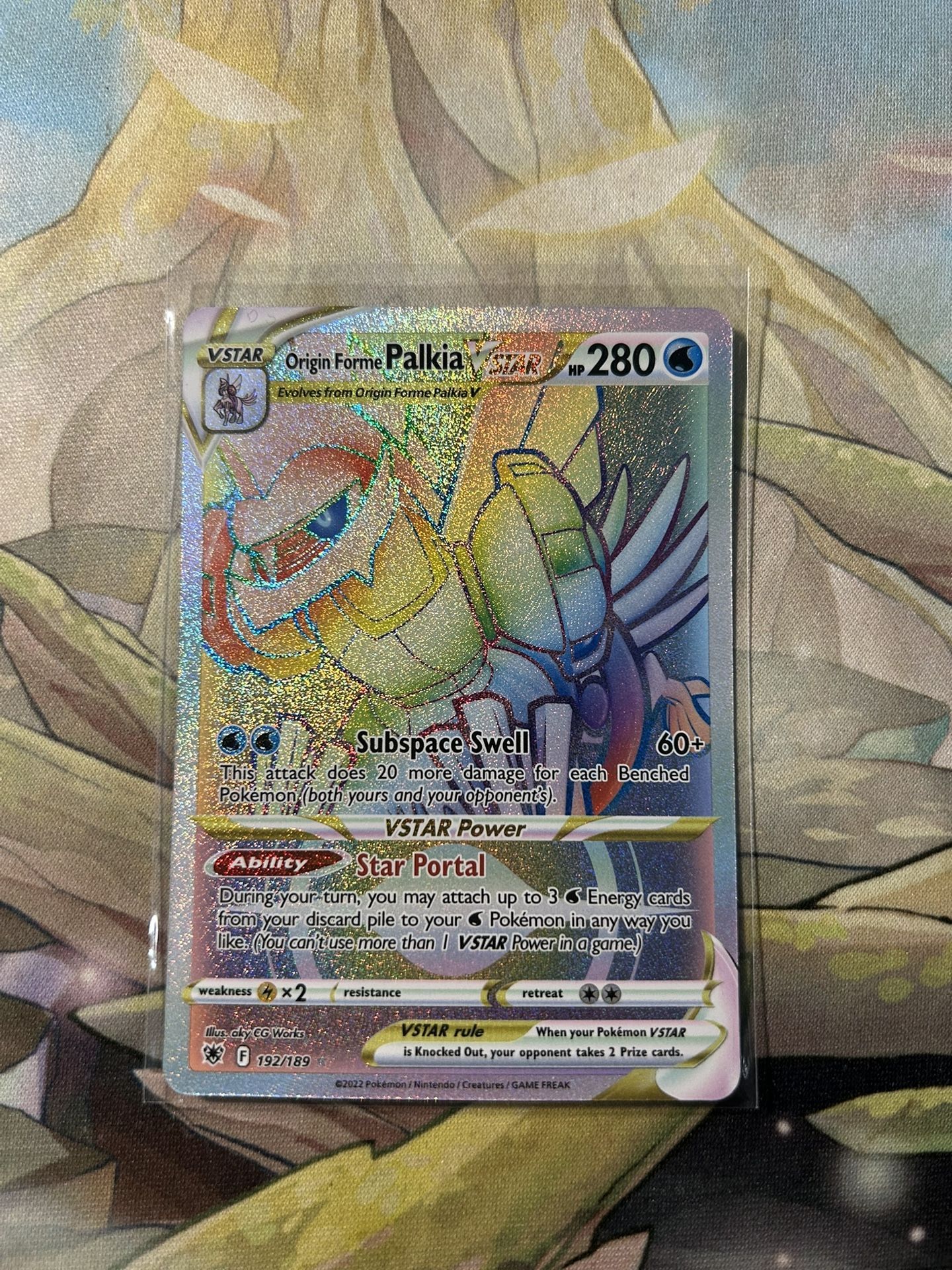 Pokemon Origin Forme Palkia Vstar Rainbow Secret Rare Astral Radiance