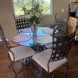 4 Seat Dining Set With Matching Barstools