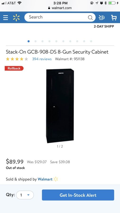 Stack-On GCB-908-DS 8-Gun Security Cabinet