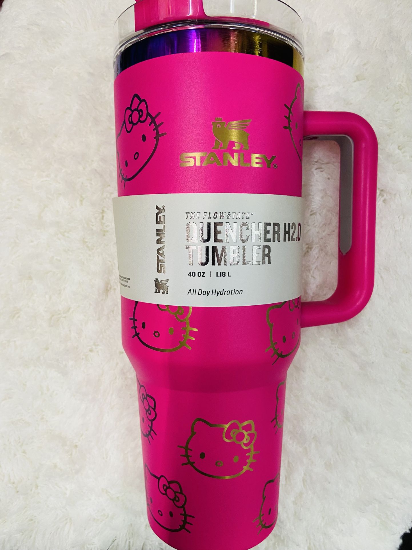 Hot pink / Gold hello Kitty Stanley