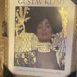 Gustav Klimt Framed Art - Judith And The Head Of Holofernes