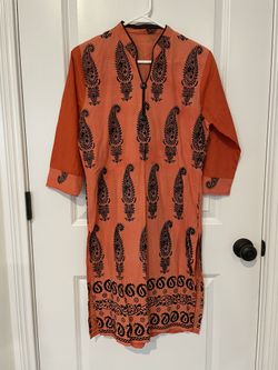 Embroidered Paisley Long Shirt